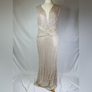 Floor length evening dress